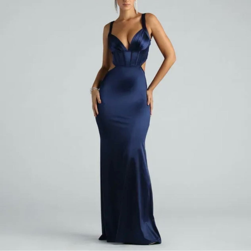Windsor navy blue dress